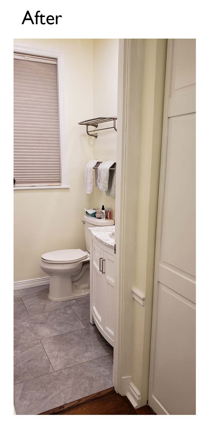 Hall bathroom after renovation